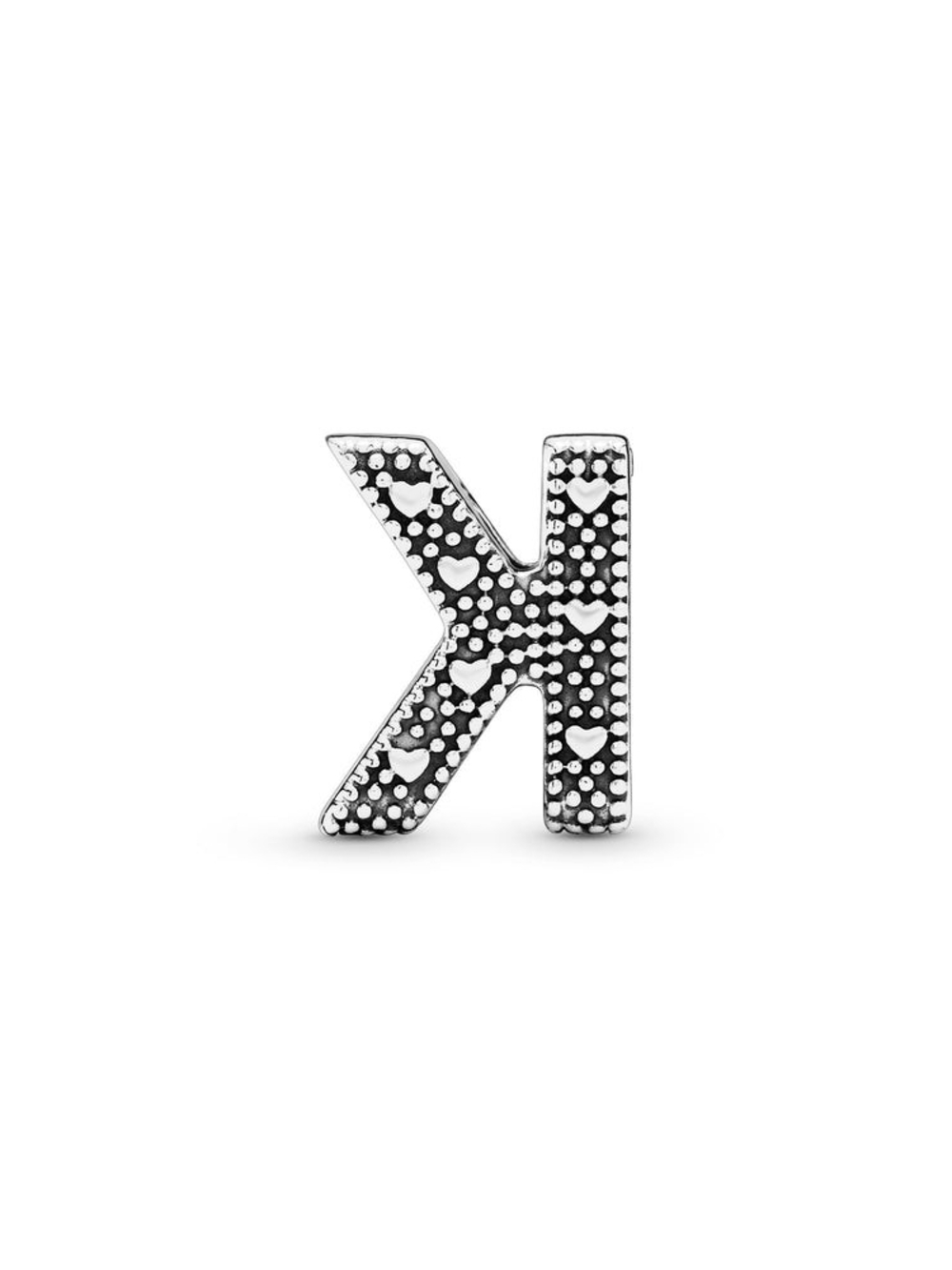 Sterling Silver 'K' Pandora Charm
